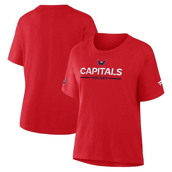 

Женская красная футболка Washington Capitals Authentic Pro Primary Fanatics, Красный, Женская красная футболка Washington Capitals Authentic Pro Primary Fanatics