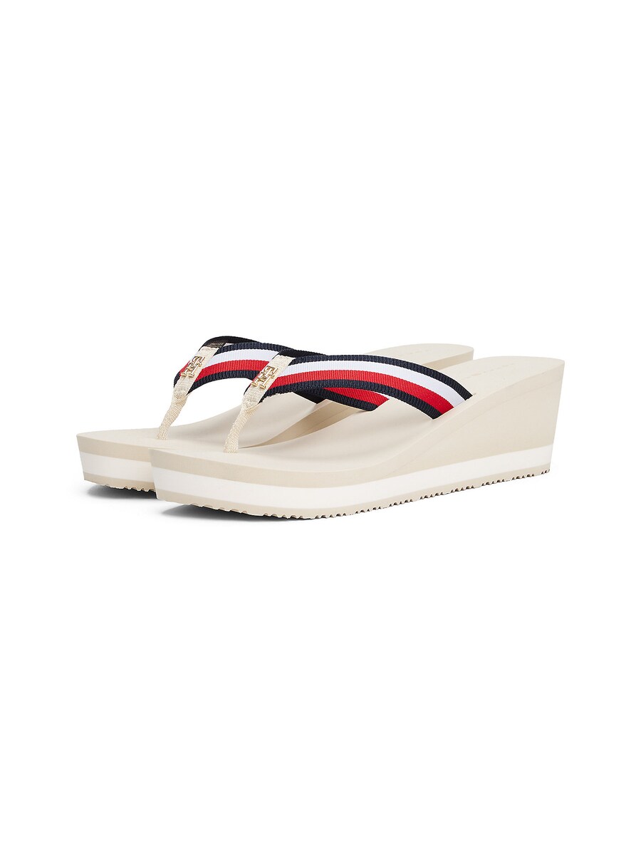 Сандалии с т-образной планкой TOMMY HILFIGER, светло-бежевый — фото 3