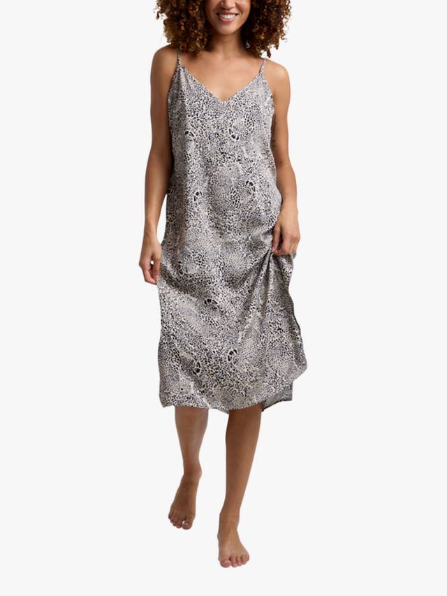 

Ночная сорочка Rosie Leopard из сатина Lily and Lionel, Cream