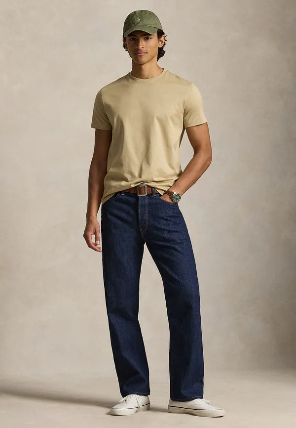Футболка стандартного кроя lisle, базовая футболка Polo Ralph Lauren, Coastal Beige — фото 2