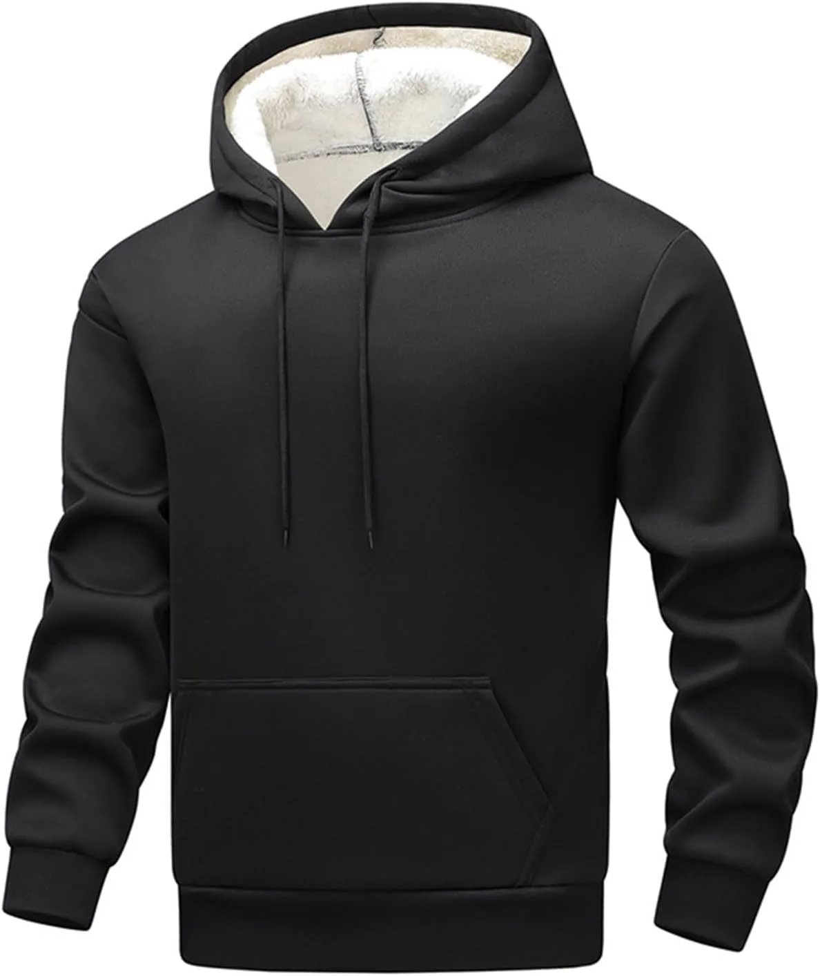 

Мужская толстовка с капюшоном на флисе, теплая, с длинным рукавом