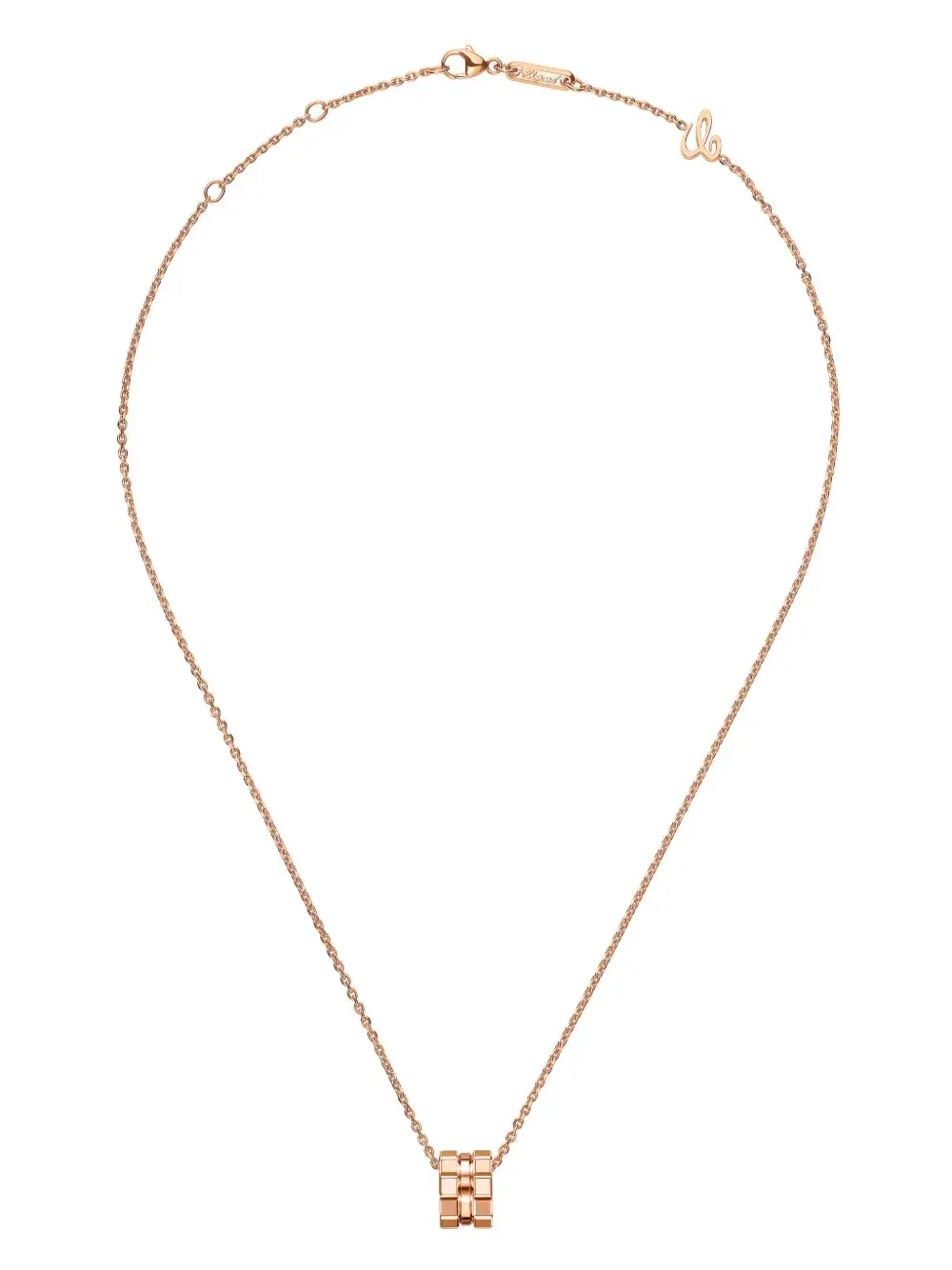 

Колье Ice Cube с подвеской Chopard, розовый