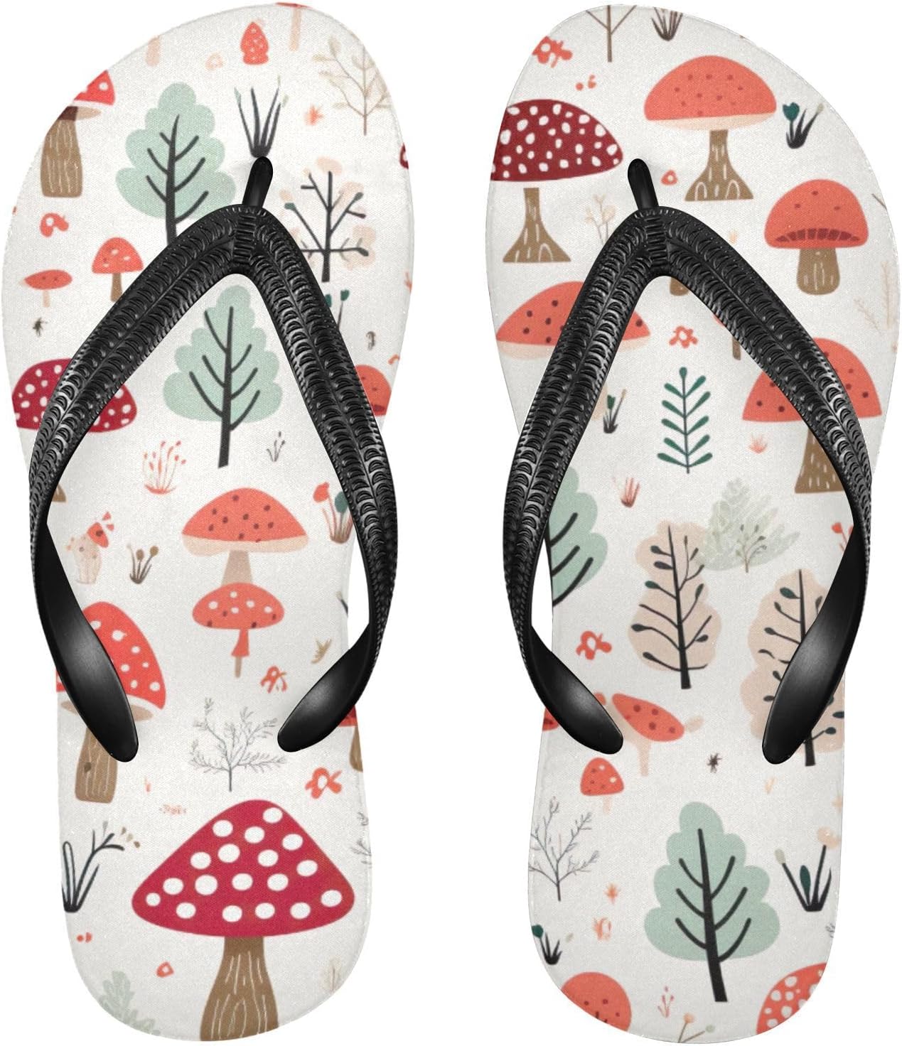 

Летние пляжные повседневные сандалии Mushroom Flip Flop для женщин и мужчин Kfbe