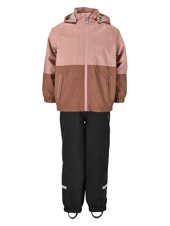 

Zigzag 2 предмета. Дождевой костюм «Даллас» в розово-черном цвете