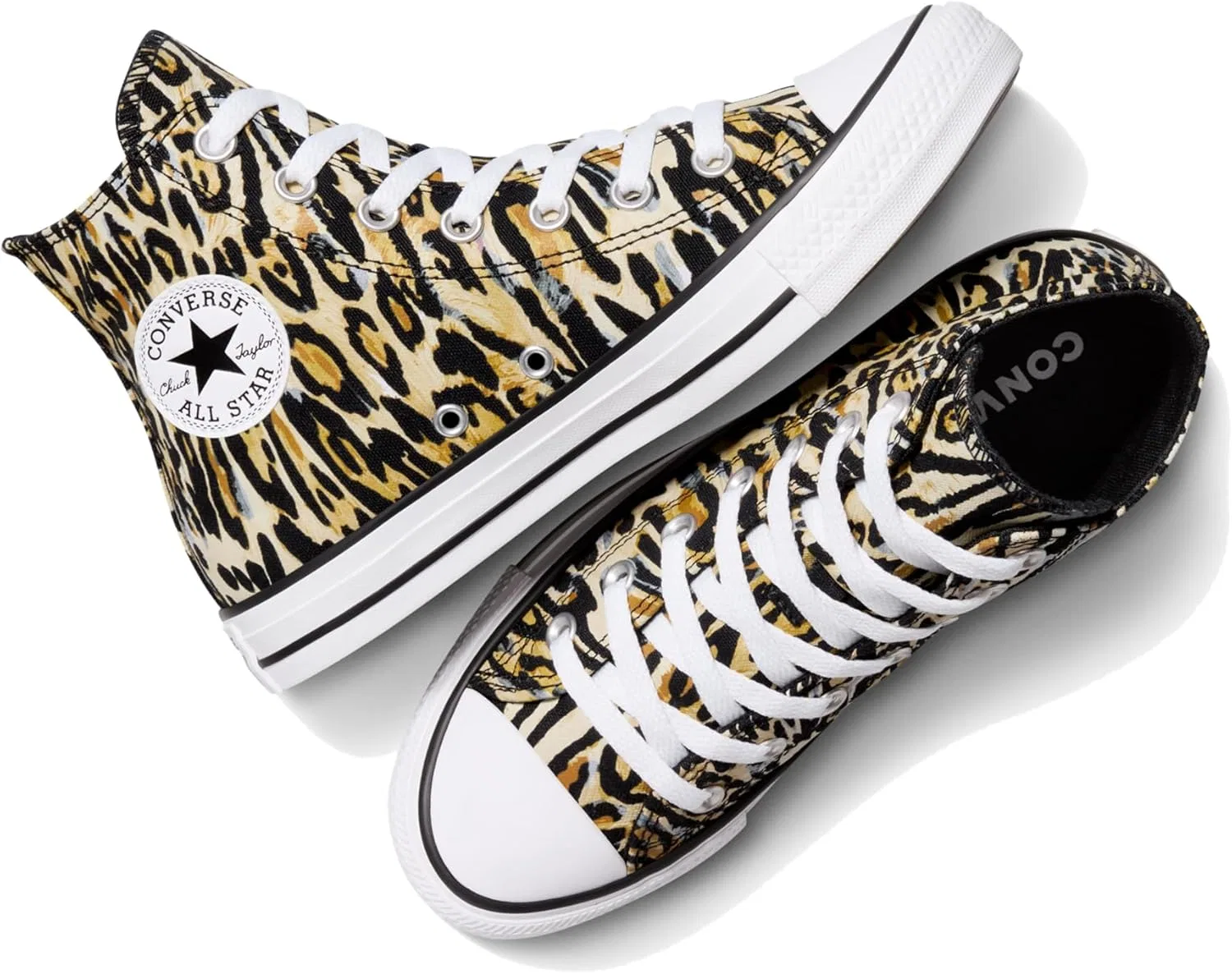 Кроссовки Converse Ctas Hi черно-бело-коричневые, размер 36 EU. Черно-бело-коричневые, размер 36 — фото 3