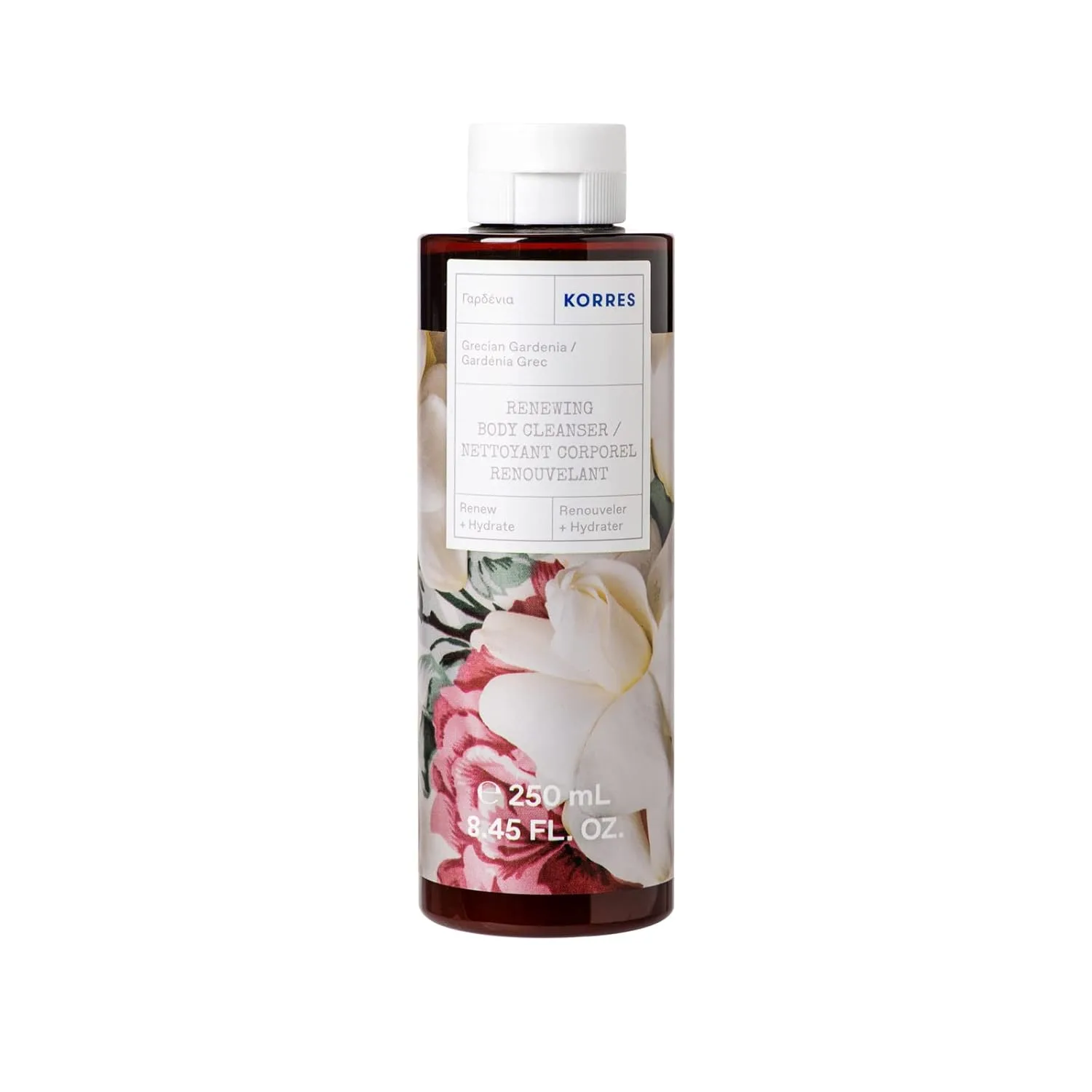Очищающий гель для тела KORRES Grecian Gardenia с алоэ, пшеничными белками и корнем алтея, 250 мл, Grecian Gardenia