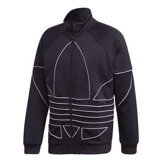 

Куртка adidas originals Large Stand Collar Casual Sports Jacket Black, черный