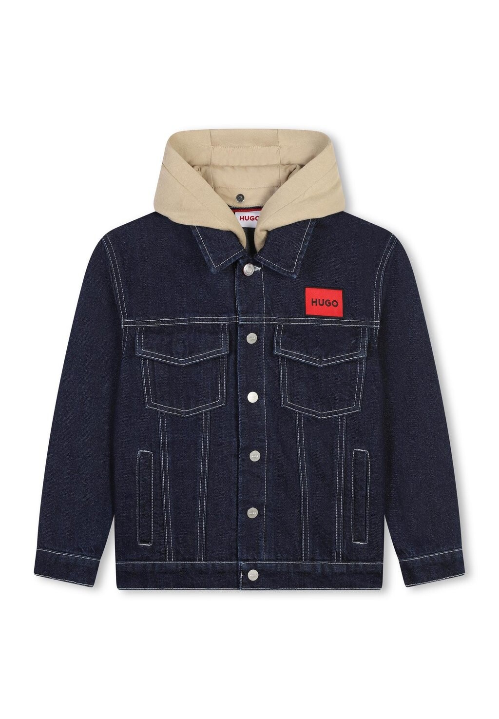

Джинсовая куртка HUGO Kids, синий деним