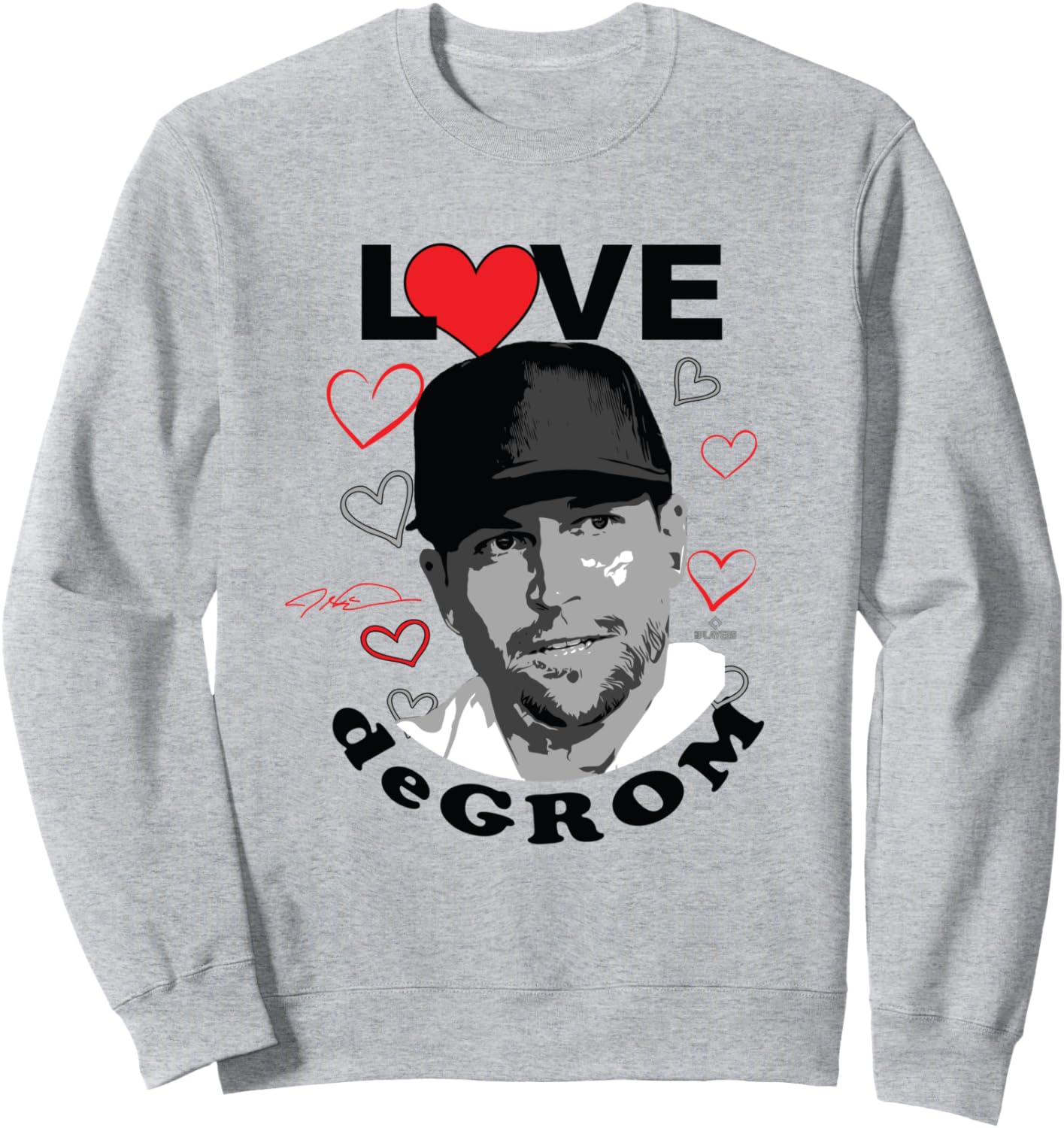 

Толстовка Love Jacob deGrom Texas Baseball MLBPA, серая Ryno Sports, Серый, Толстовка Love Jacob deGrom Texas Baseball MLBPA, серая Ryno Sports