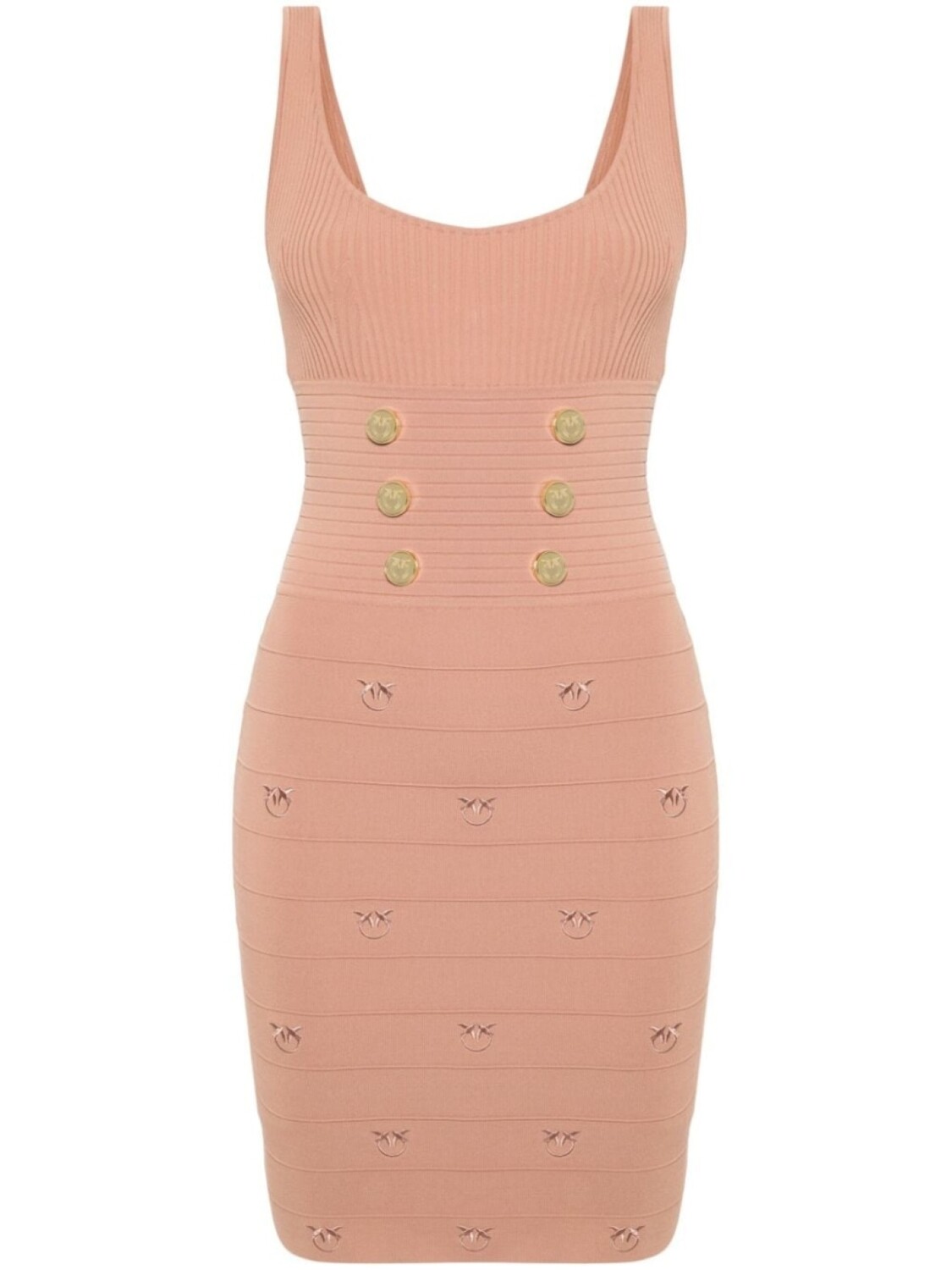 

PINKO платье мини Love Birds, коричневый