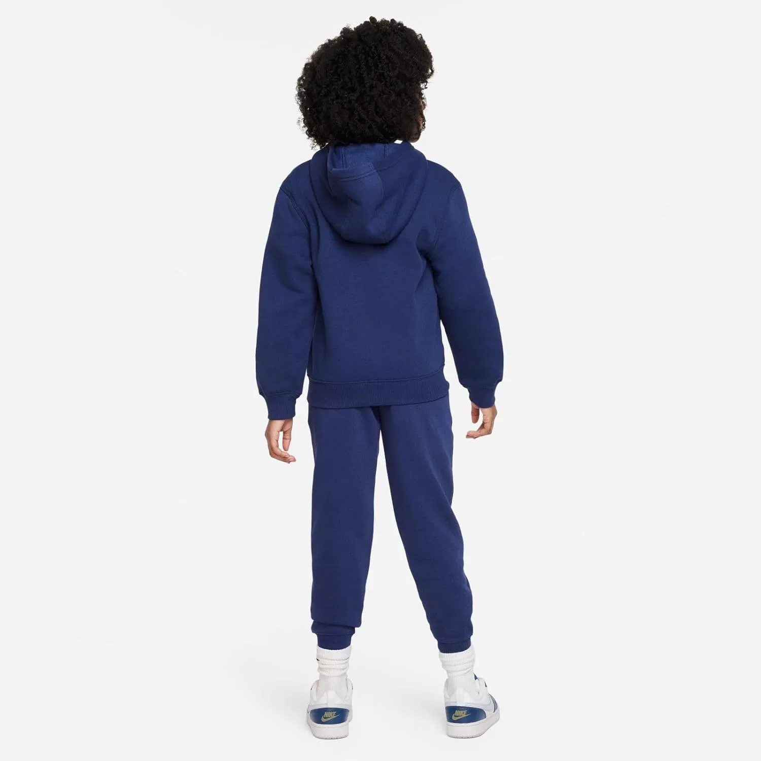 Детский спортивный костюм NIKE Club Fleece, цвет Midnight Navy/White — фото 3