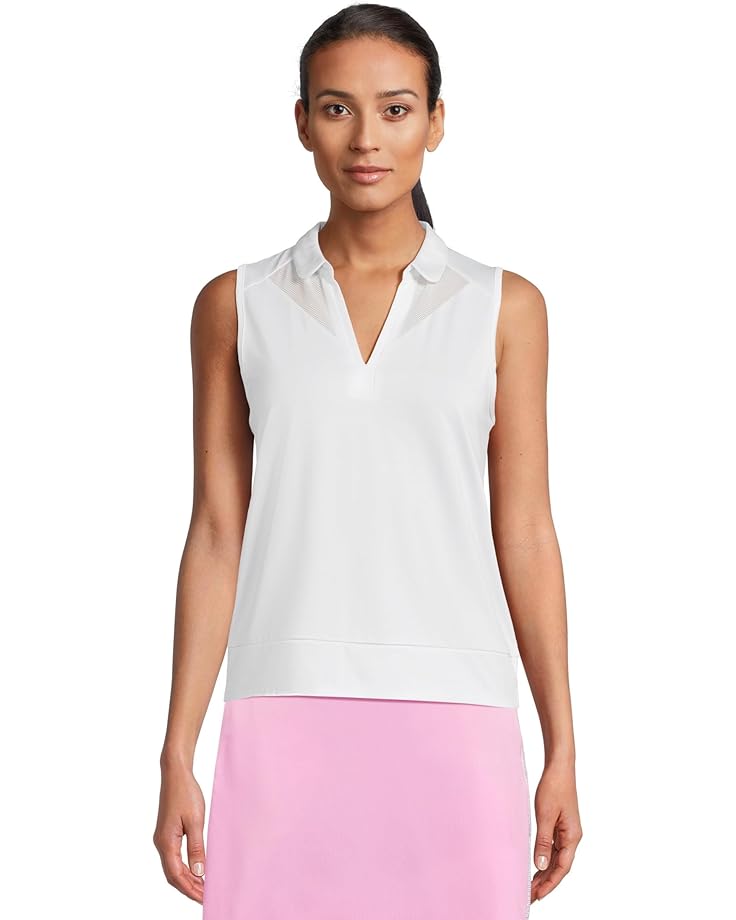 

Топ Callaway Sleeveless Top With Mesh Inserts, цвет Brilliant White
