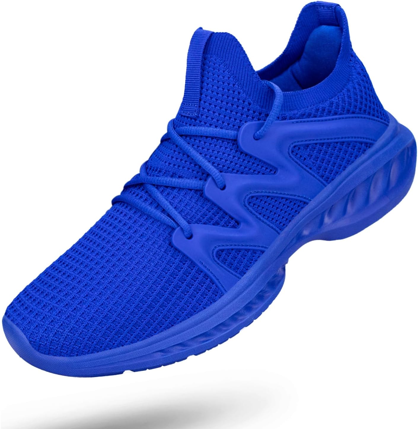 

Мужские кроссовки Pujcs с легкой посадкой без шнурков, дышащие, противоскользящие, для бега, спорта, тренажерного зала, тенниса, светло-голубой