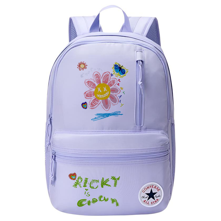 

Полиэстеровый рюкзак с термопереносом унисекс фиолетовый камень фотения панда Converse, SunGraffiti