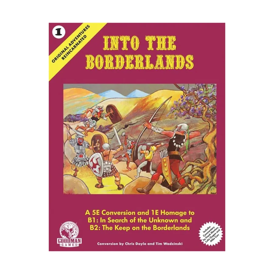 

Into The Borderlands (5e), Original Adventures Reincarnated (5E) (Goodman Games), твердый переплет