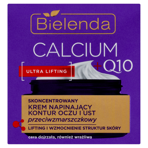 

Крем против морщин, подтягивающий контур глаз и губ, 15 мл Bielenda Calcium+Q10