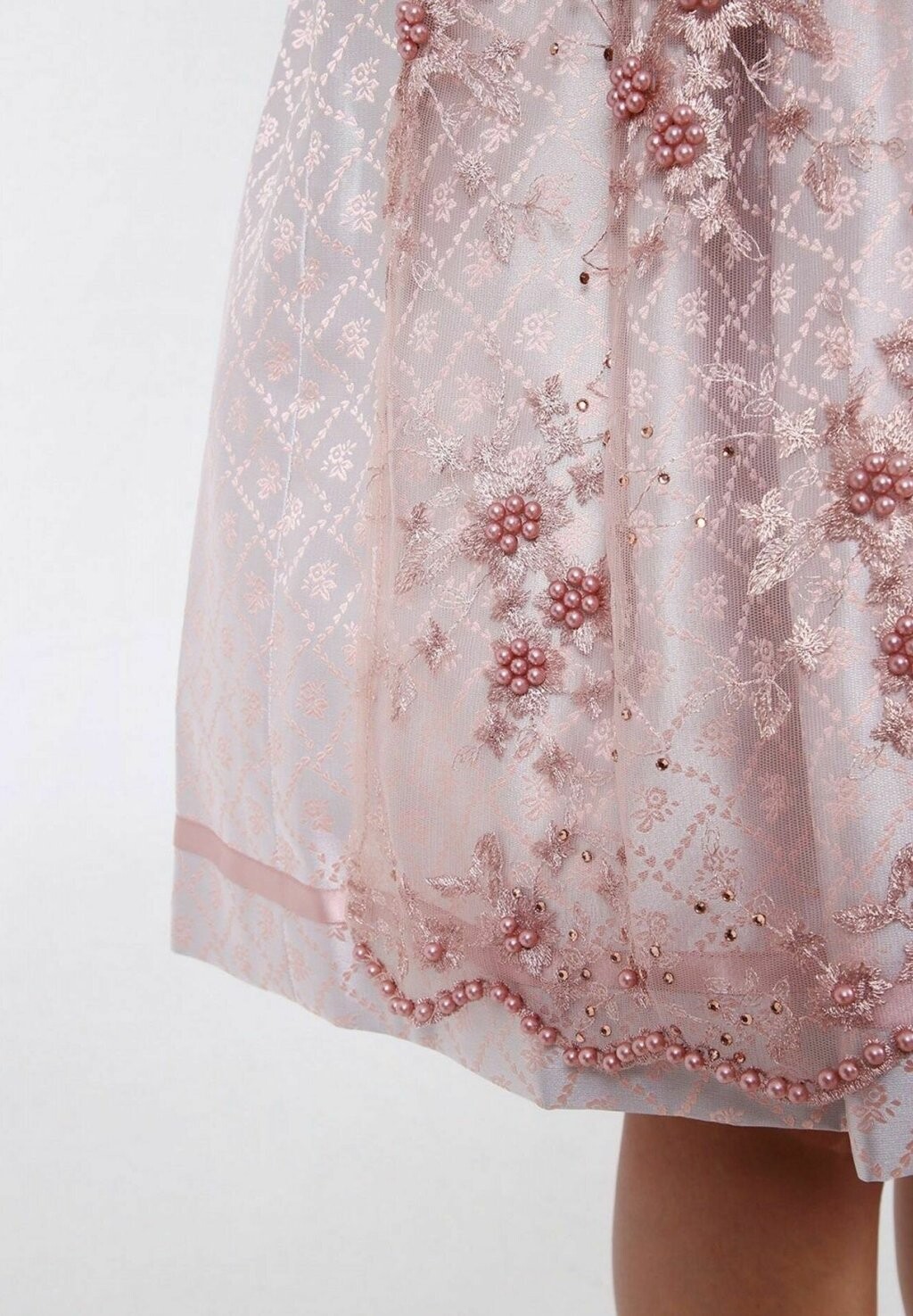 

Широкая юбка в сборку Krüger Dirndl, розовый