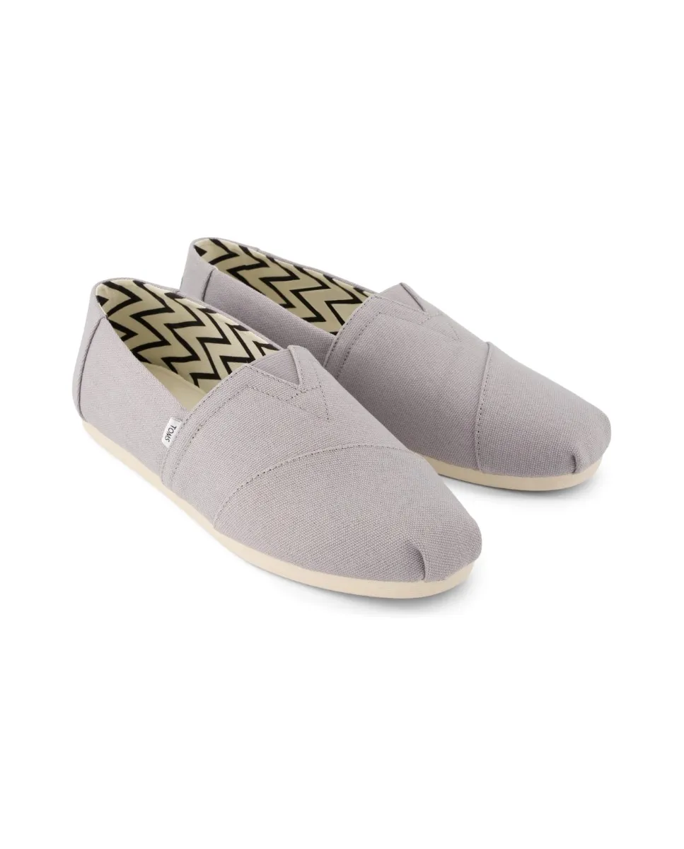 Классические мужские эспадрильи из парусины Toms, светло-серый — фото 2