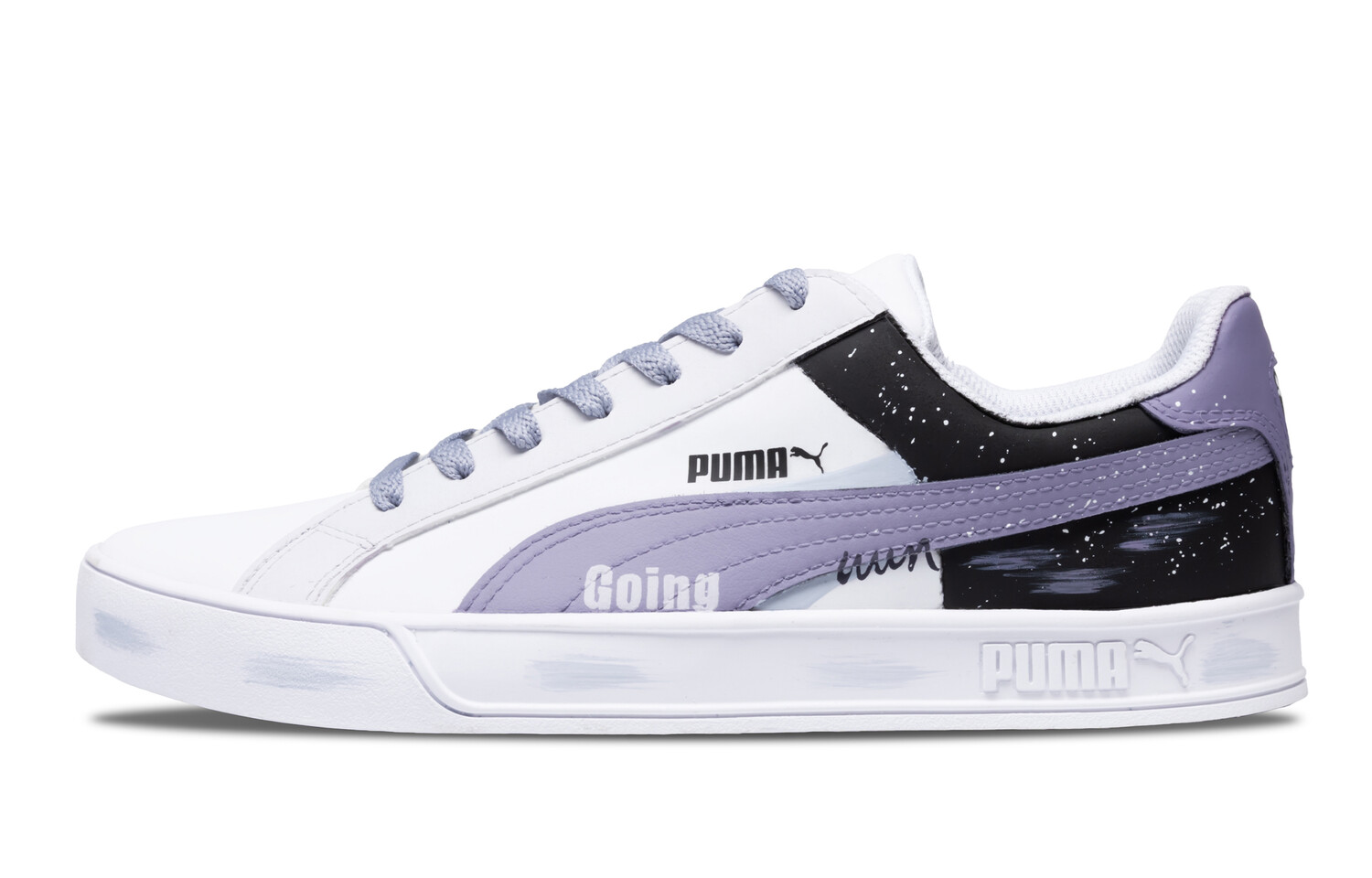 

Кроссовки Puma Smash Vulc Skateboarding Shoes Unisex Low-top White, фиолетовый