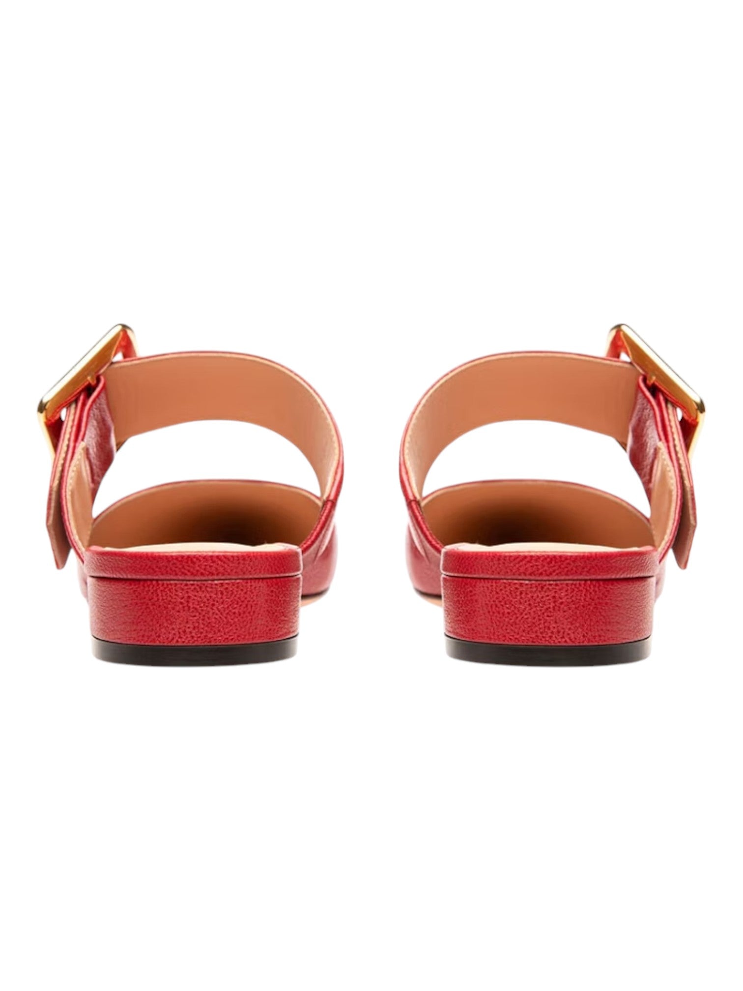 Bally Jemina 6238151 Женские мюли Lipstick Calf Plain Flat из гладкой кожи, красный — фото 4