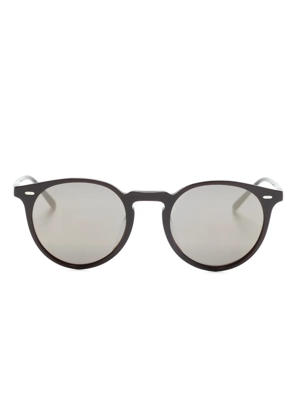 

Солнцезащитные очки N.02 Sun в круглой оправе Oliver Peoples, коричневый