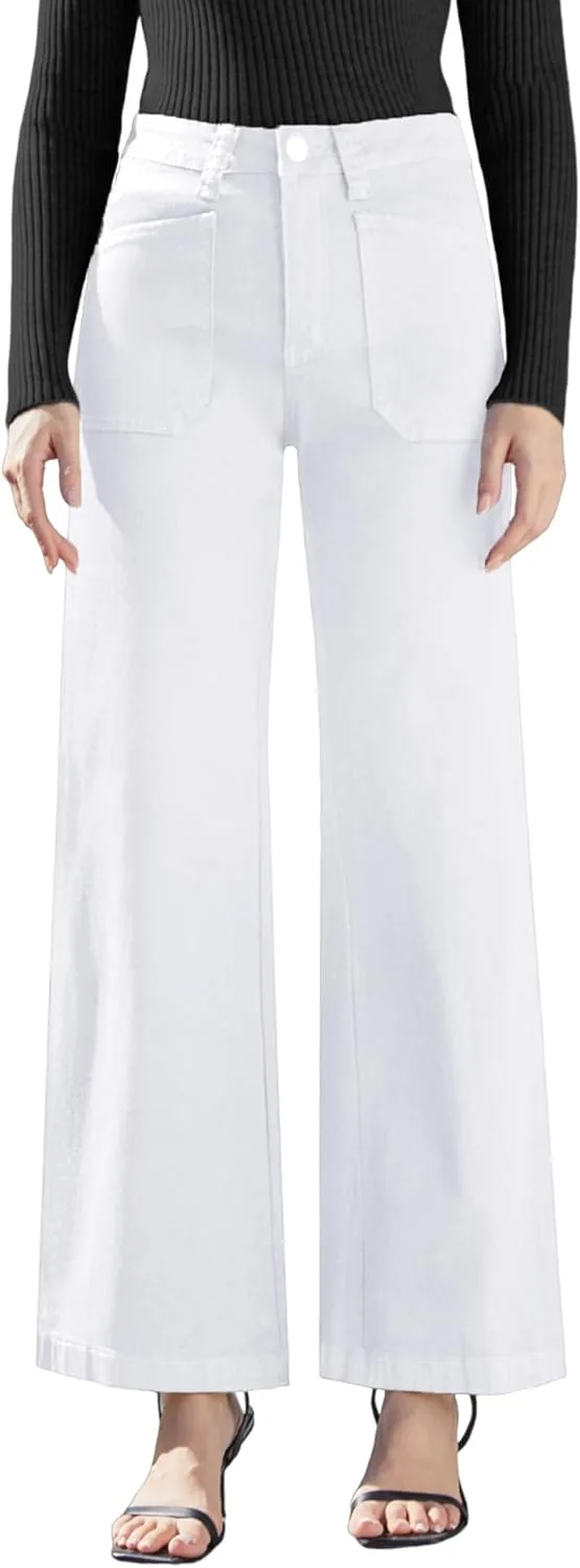 

Женские джинсы sweatpant широкие мешковатые high waisted stretch Queenwin