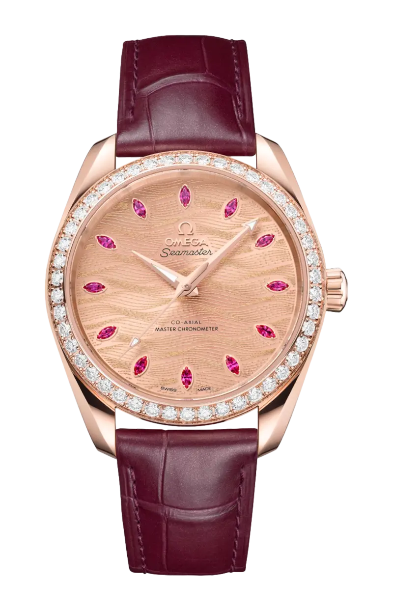 

Seamaster aqua terra 150м 38 мм, из золота sedna на коже - 220.58.38.20.99.007 OMEGA