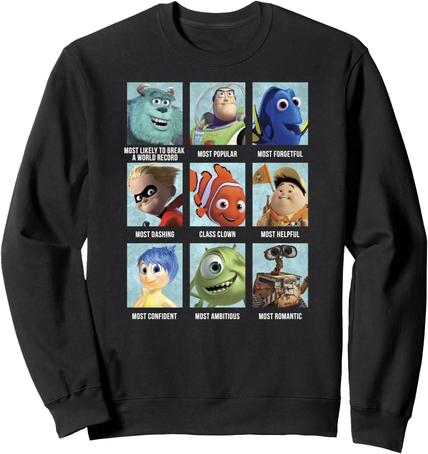 

Толстовка с изображением персонажей из коллекции Disney Pixar, черный