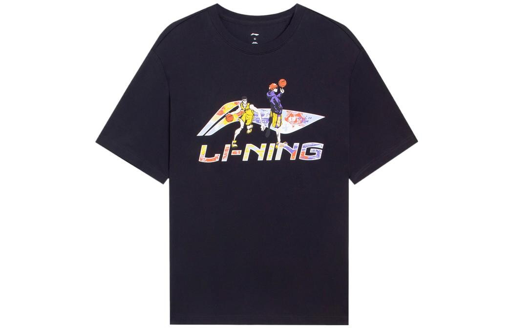 

Спортивная баскетбольная коллекция футболка мужская Lining, черный