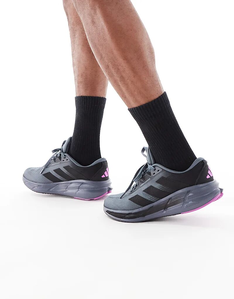 Кроссовки adidas Running Questar 3 серого и фиолетового цветов Adidas Performance — фото 4