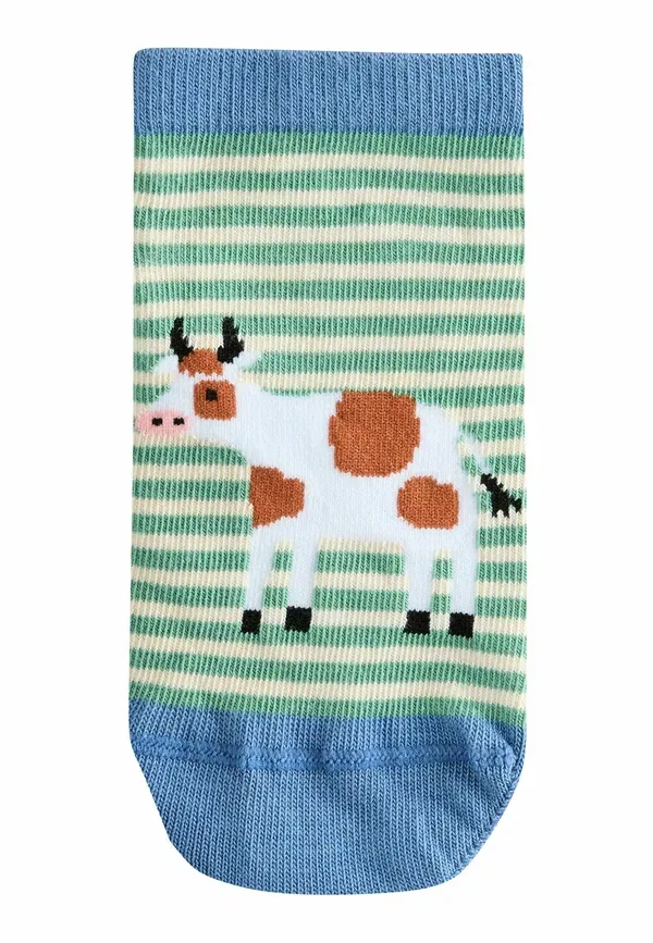 Набор носков Next, 7 пар, stripe farm animals, полосатые с животными — фото 2