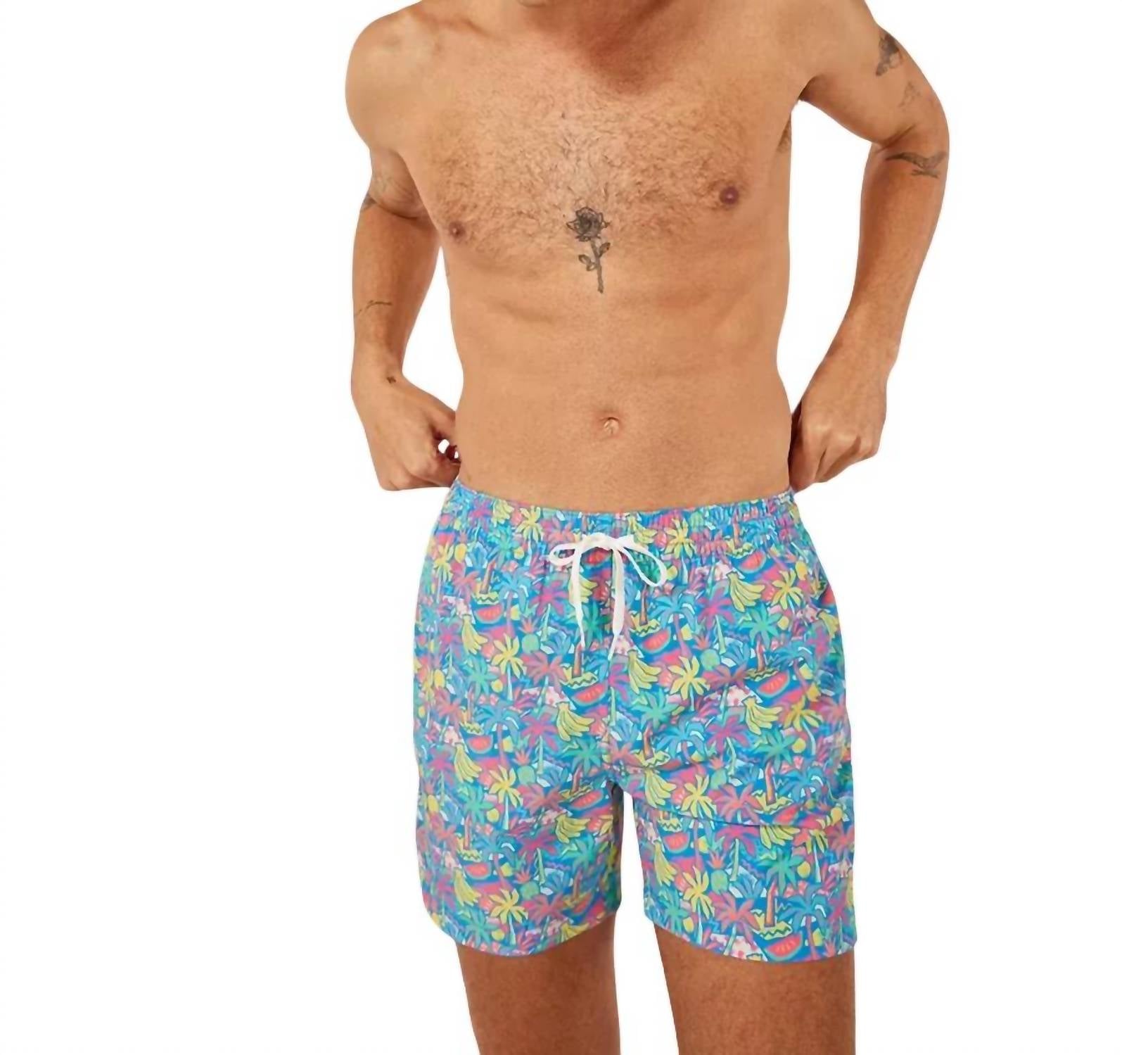 

Мужские шорты для плавания Chubbies, цвет blue fruit