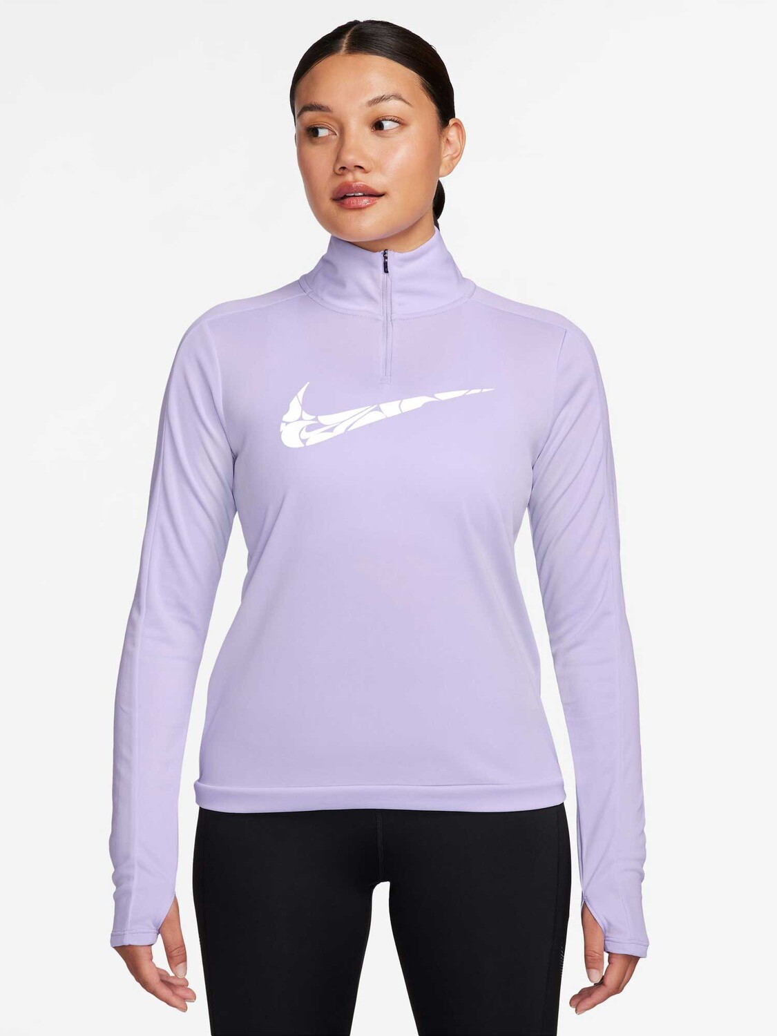 

Блуза Nike W NK SWSH HBR DF HZ MID, фиолетовый
