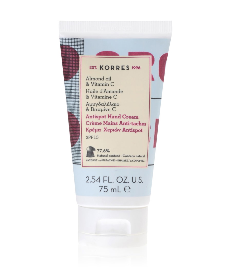 

Крем для рук KORRES Almond Oil & Vitamin C Anti-Spot Spf 15, 75 ml