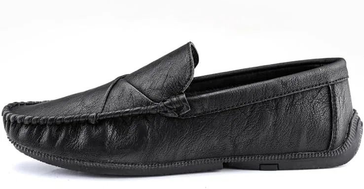 Лоферы кожаные Mens Loafers Vegan Leather, Black SayfuR — фото 2