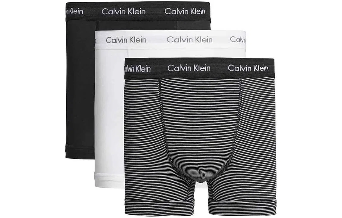Набор боксеров Calvin Klein, сет из 3 штук, черный+белый+черно-белый
