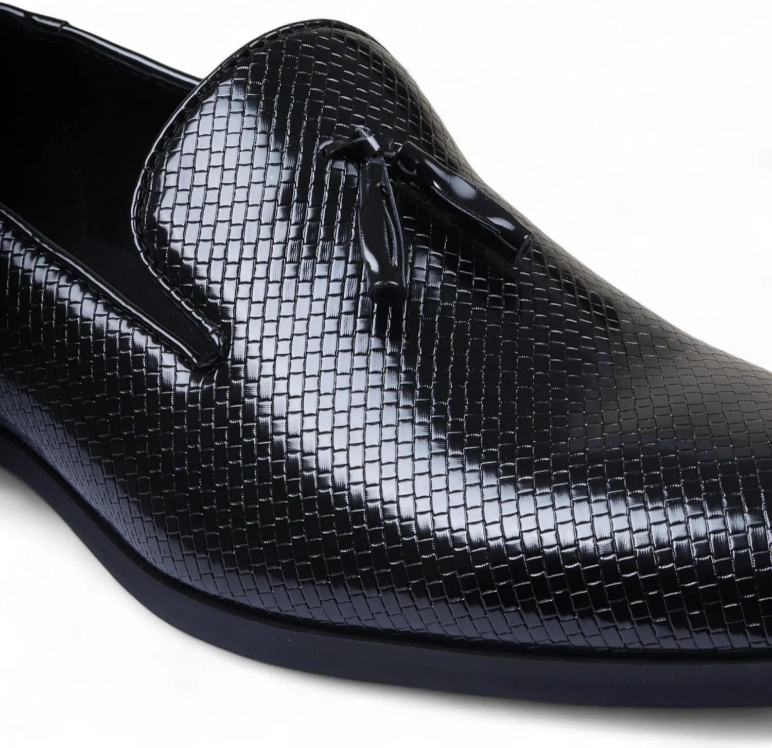 Лоферы мужские с кисточками Dolcetto, черный Infinity Leather — фото 4
