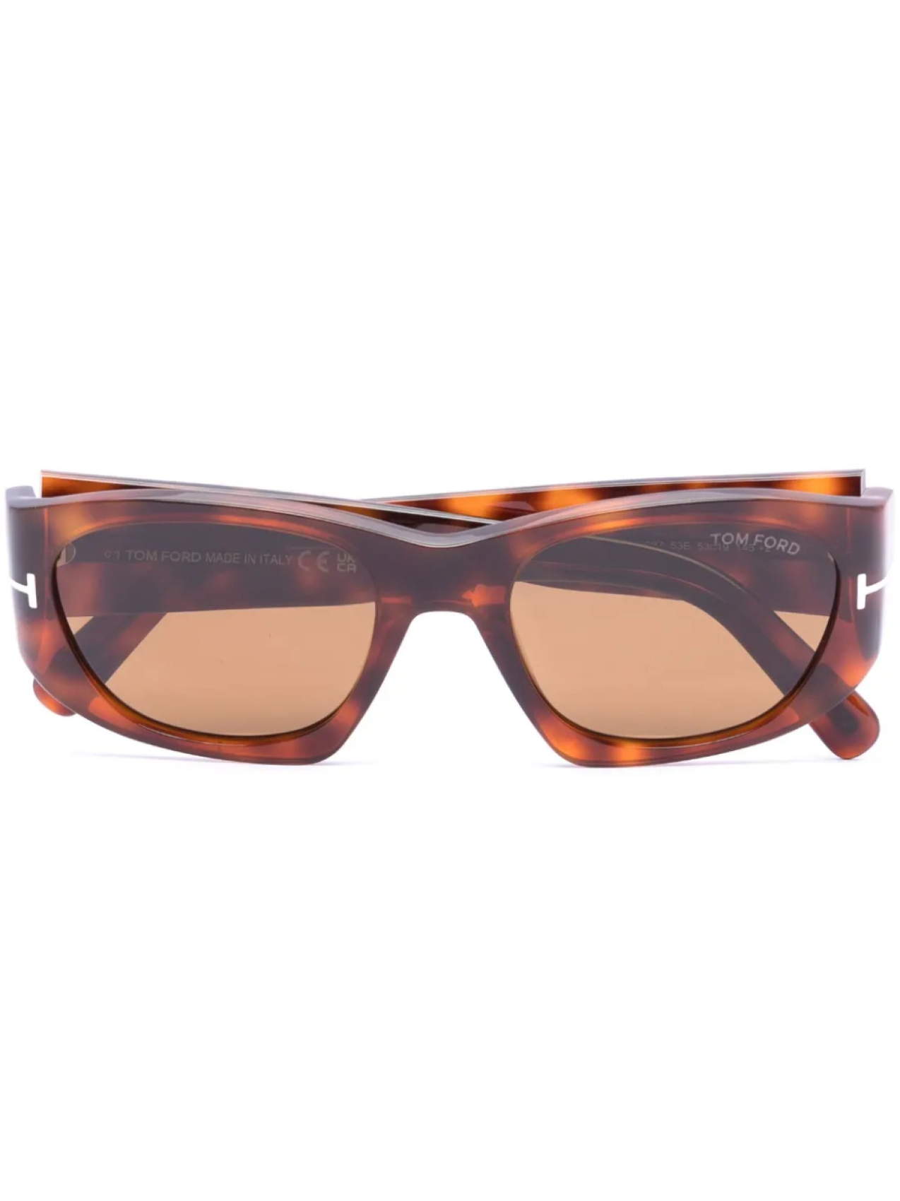 

TOM FORD Eyewear солнцезащитные очки с леопардовым принтом, коричневый