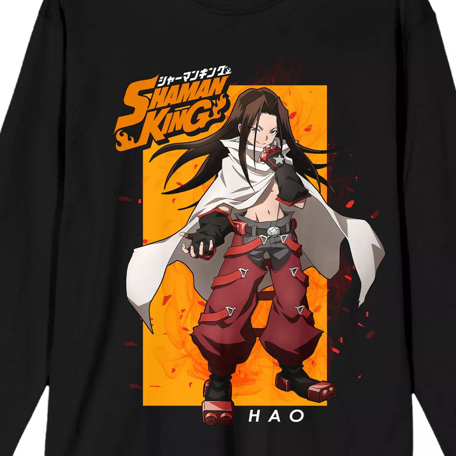 

Мужская футболка с длинными рукавами Shaman King Hao Asakura Licensed Character