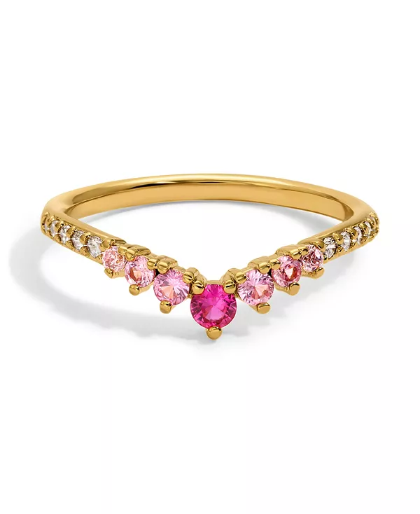 

Кольцо с искусственным кубическим цирконием Girls Crew, june