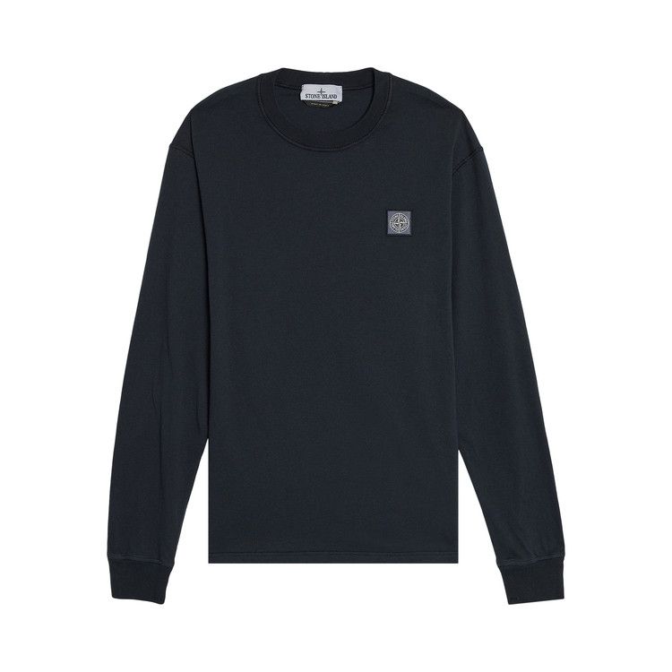 

Футболка Stone Island Fissato Effect Long-Sleeve T-Shirt, Navy Blue