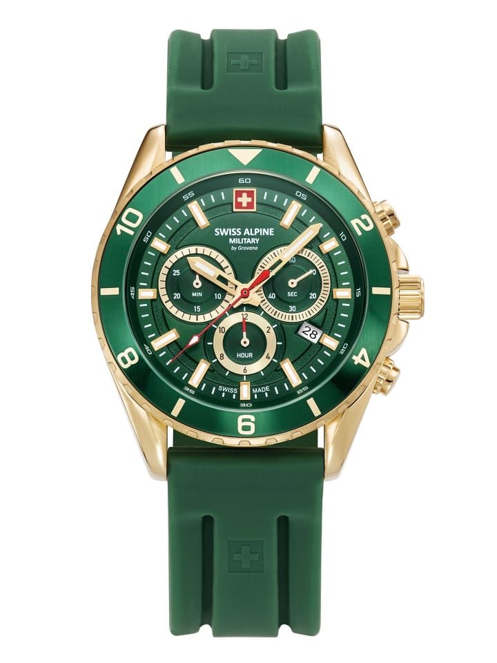 

Swiss Military Кварцевые часы 7034.9814SAM в золотом исполнении