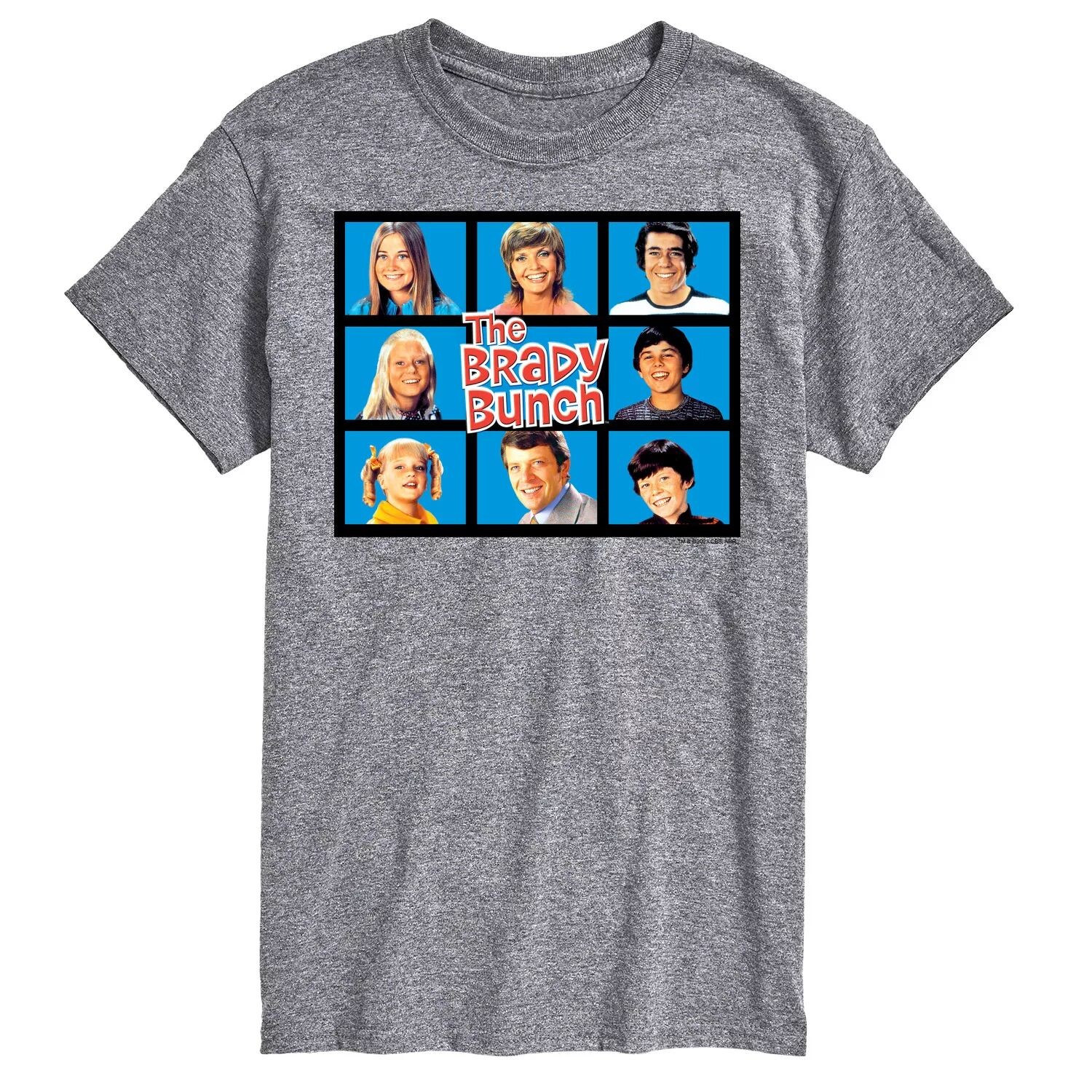 

Классическая футболка с рисунком Big & Tall The Brady Bunch License, серый
