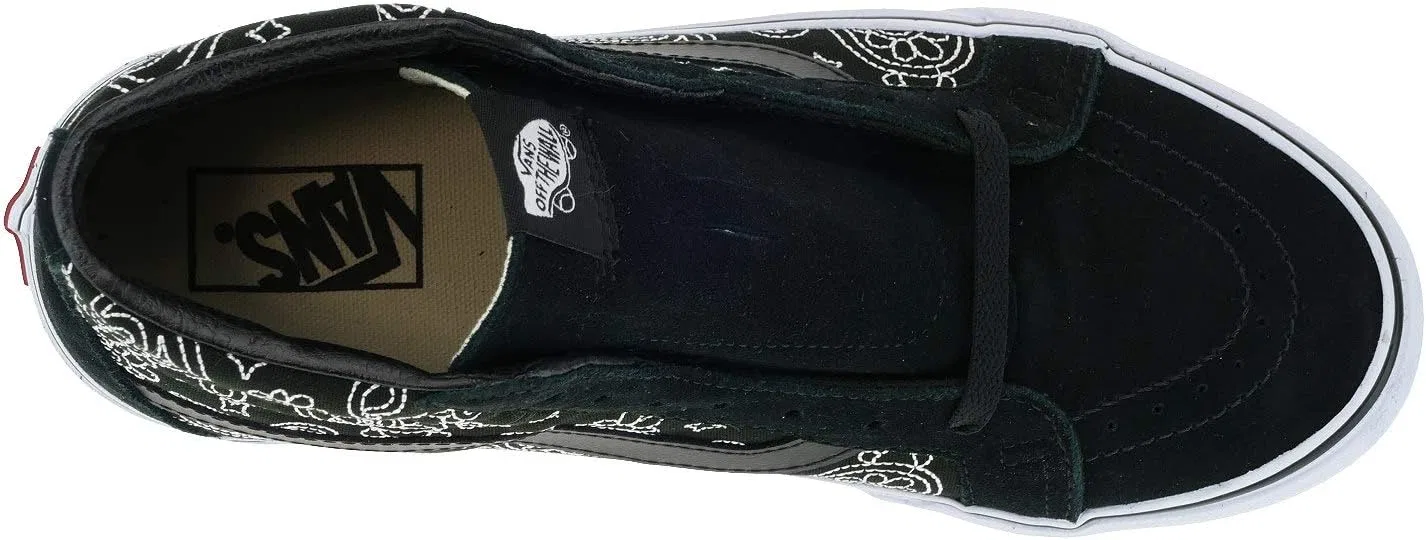 Кроссовки Vans SK8-HI SLIM унисекс для взрослых, Bandana Black White — фото 3