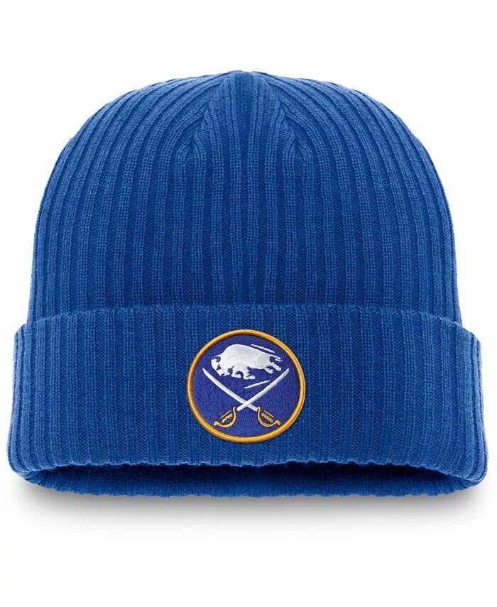 

Мужская вязаная шапка с манжетами и манжетами с логотипом Royal Buffalo Sabres Core Primary Fanatics