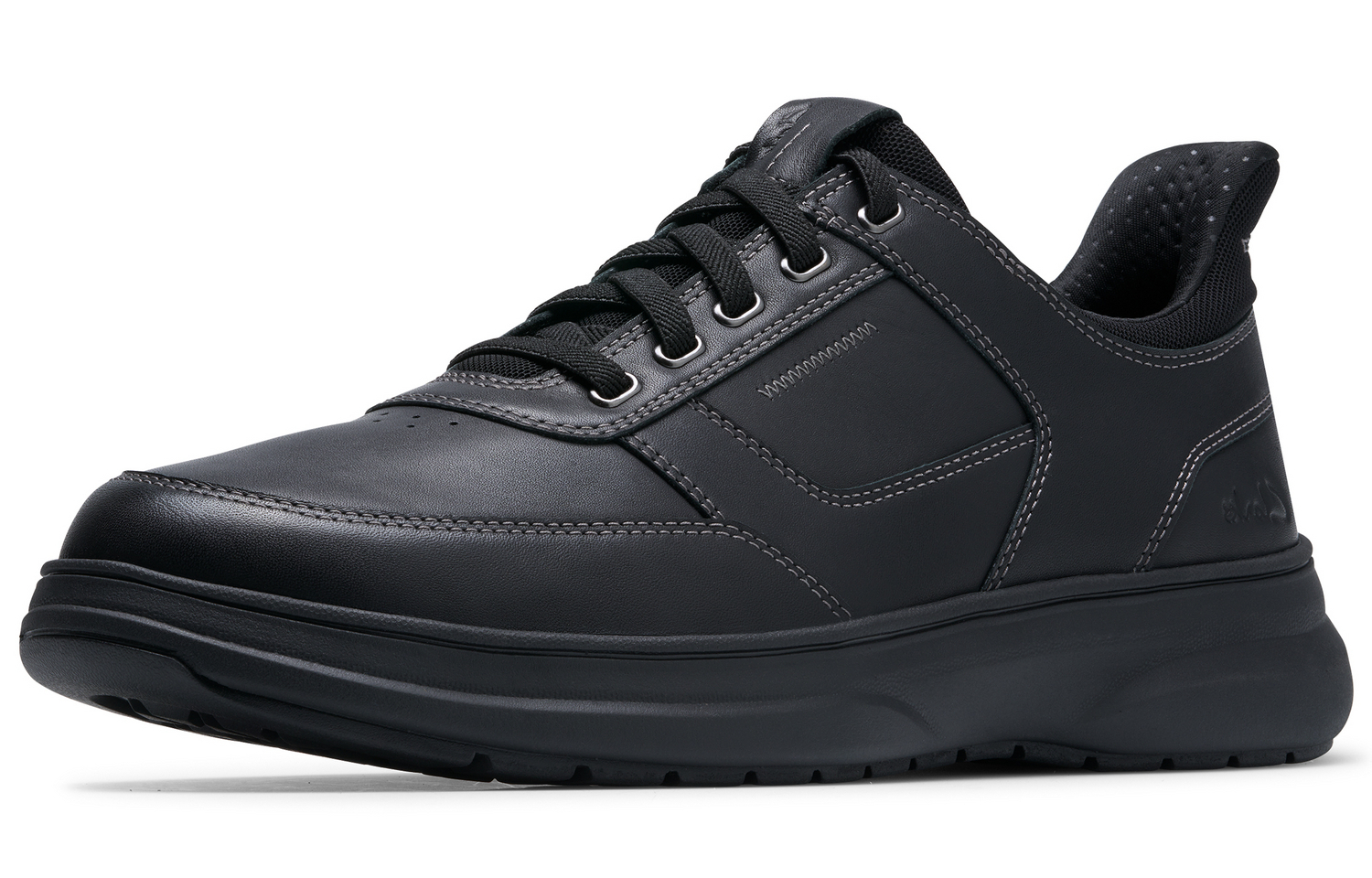 Clarks Износостойкие мужские лоу-топы повседневные черные 261844158, цвет Black 261844158 — фото 2