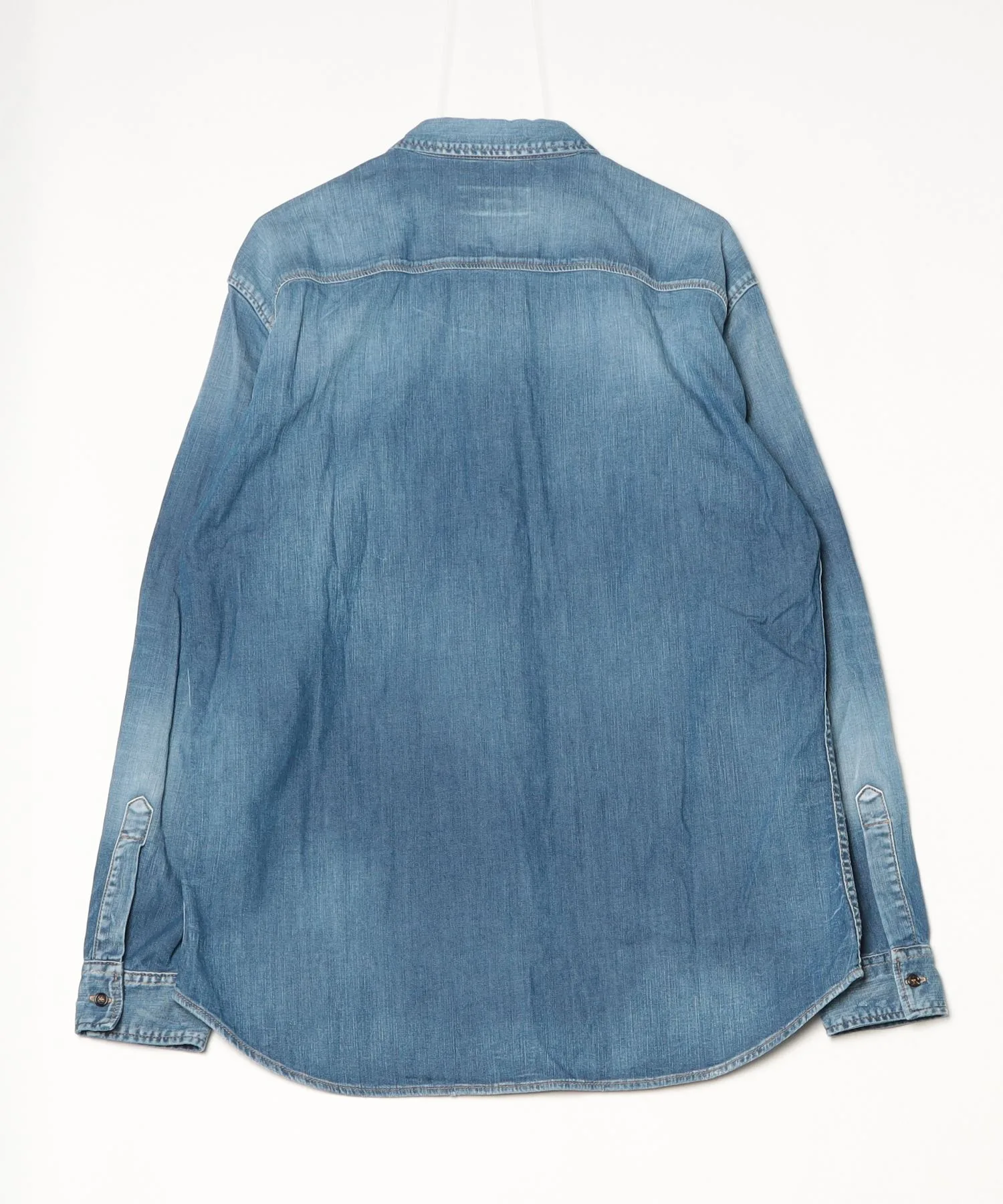 Мужская рубашка DSQUARED2 Relax Dan Worker с карманами, деним, модель S74DM0904-S30341, синяя — фото 2