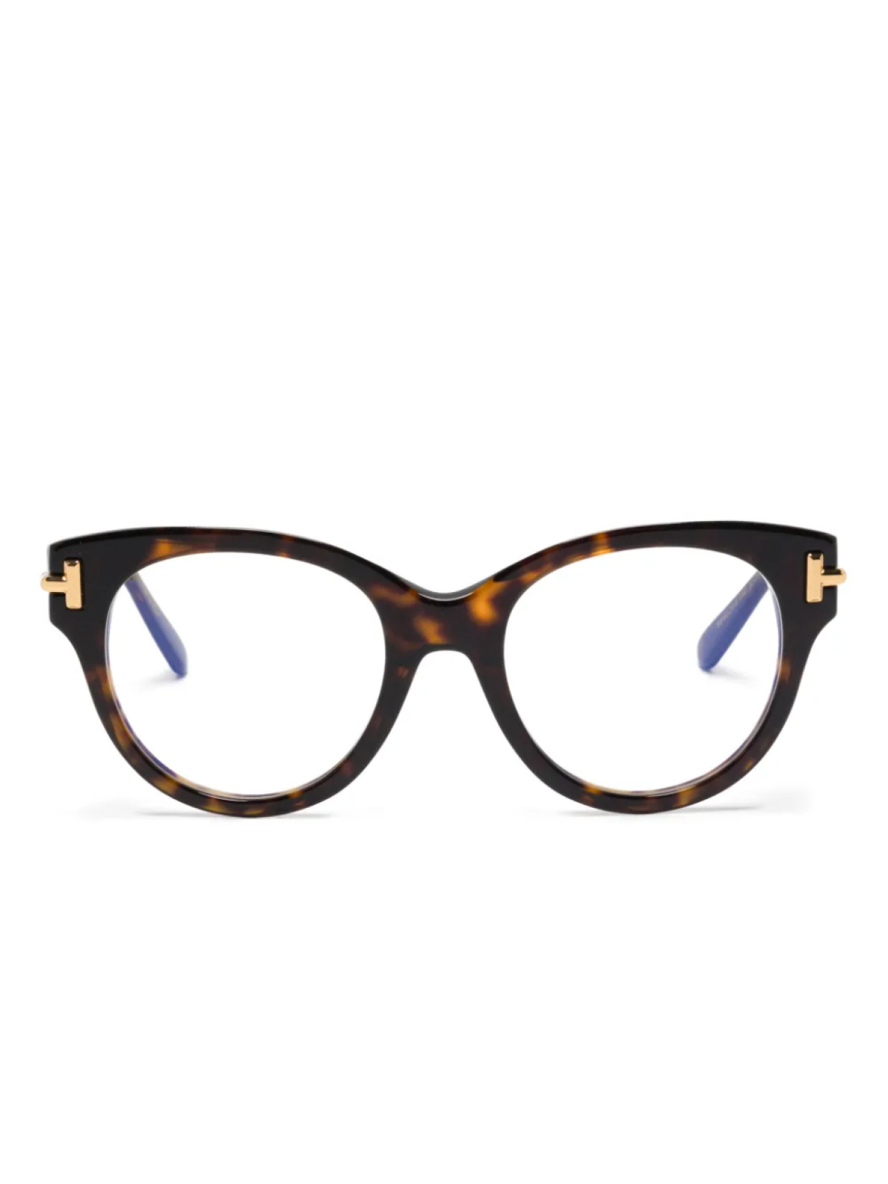 

TOM FORD Eyewear очки в круглой оправе, коричневый