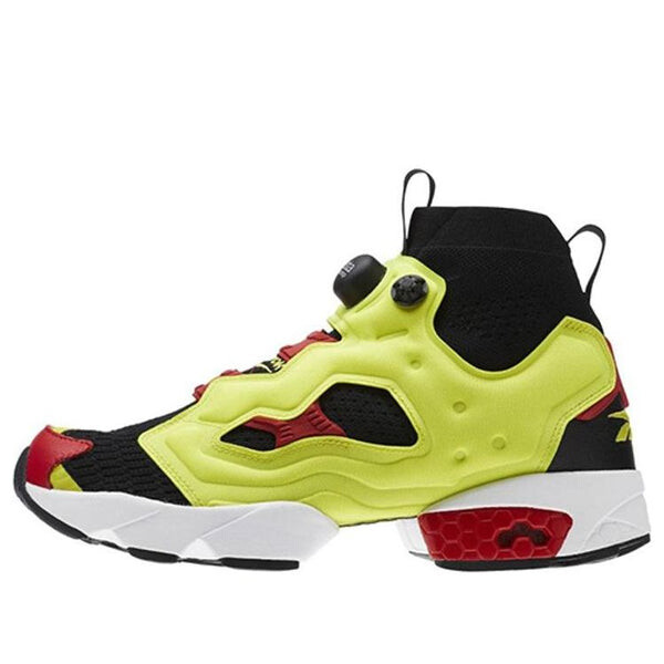 

Кроссовки instapump fury ultraknit og 'black hypergreen' Reebok, черный