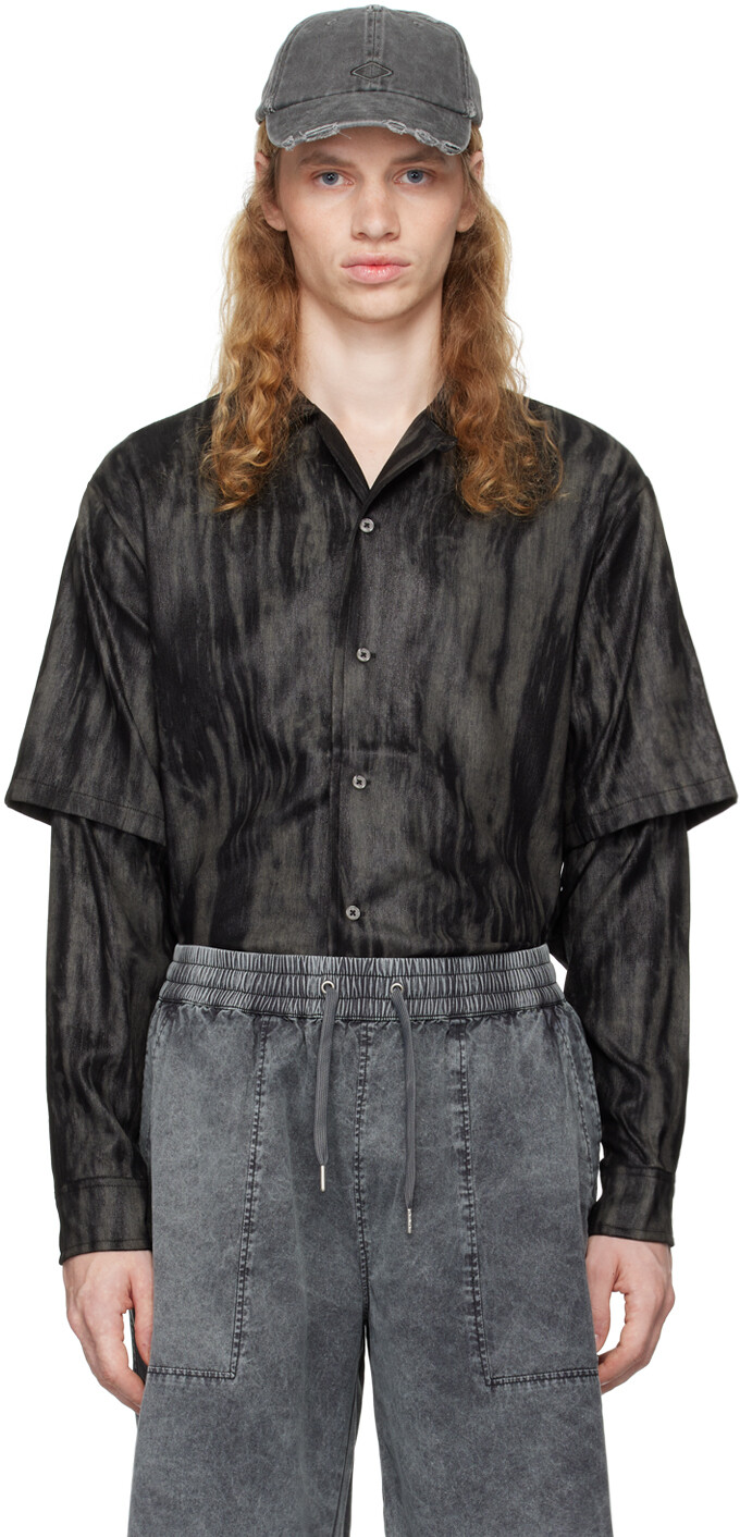 

Серая двухслойная рубашка Han Kjobenhavn